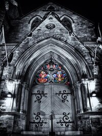 Church Door at Night on Wellington - GMT.jpg